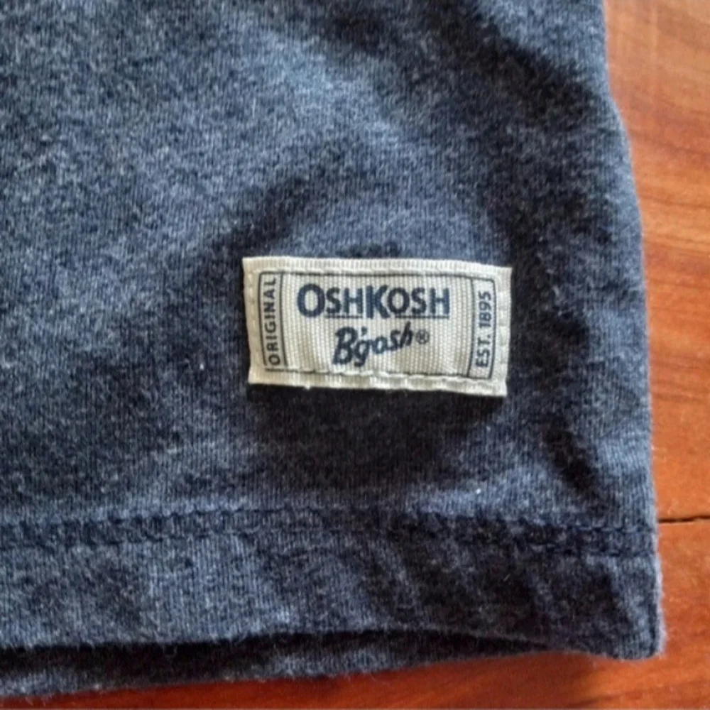 Oshkosh B'gosh Blue Green Colorblock Long Sleeve Henley Tee Boys 6